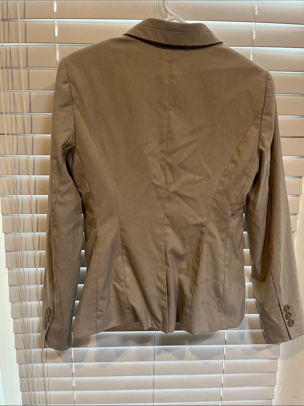 The Limited Women's Taupe Blazer Two-Button Tailored Jacket - Picture 4 of 6